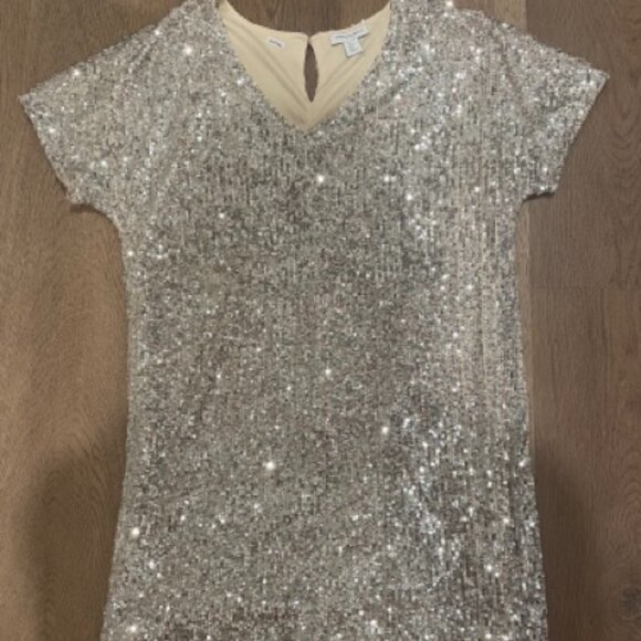 Sequin T-Shirt Dress - S - Picture 1 of 2